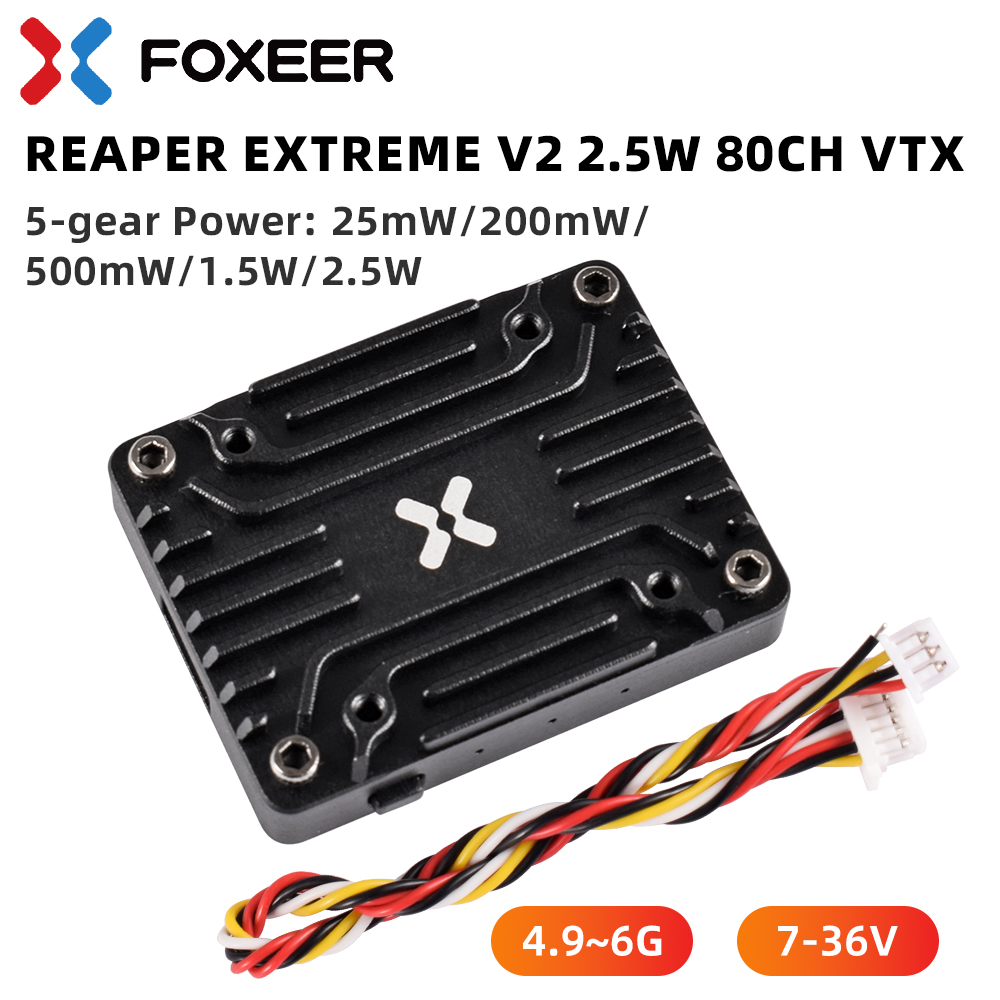 (super discount) Foxeer 4.9-6G - Foxeer Reaper Extreme 2.5W Vtx recension och pris